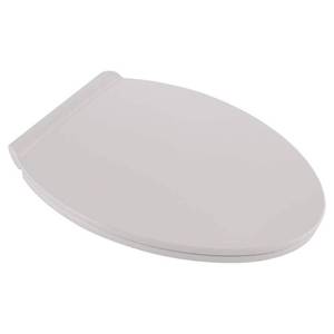 lot 1875 image: American Standard Contemporary Slow-Close Elongated Closed Front Toilet Seat with TriVantage in White