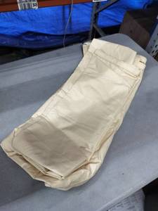 lot 1882 image: Waterproof Sun Shade Sail In Beige 9.5Ft X 9.5Ft