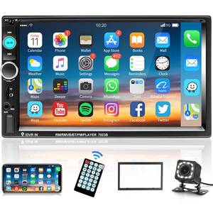 lot 1939 image: Podofo Car Stereo 2 Din Car Radio 7 Inch MP5 Player with HD Touch Screen Digital Display Bluetooth Multimedia support USB SD Aux-in Double Din Autoradio Mobile Phone Interconnection with Backup Camera