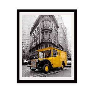 lot 2683 image: Art Emotion 20x24 Black Solid Wood Picture Frame  Real Tempered Glass  Matted to 16x20  Fits 20x24 Poster or 16x20 Photo  Wall Mounting Hardware Included