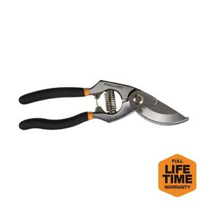 lot 2725 image: Fiskars 34 in. Cut Capacity Forged Steel Blade with Non-Slip Grip Bypass Hand Pruning Shears