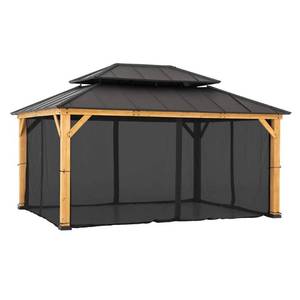 lot 2731 image: Sunjoy Universal Mosquito Netting for 12 ft. �16 ft. Gazebos