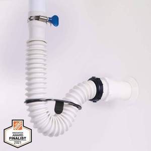 lot 2736 image: Simple Drain-Flexible Rubber P-Trap S-Trap Offset Trap