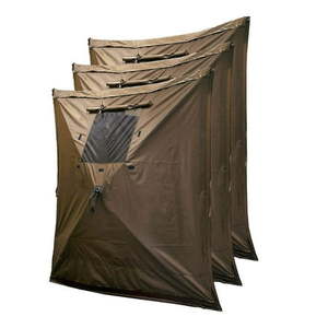 lot 2759 image: CLAM Quick-Set Screen Tent Wind & Sun Panel Accessory Only Brown (3 Pack)