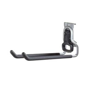 lot 2773 image: Rubbermaid Garage FastTrack� Rail Multi-Purpose Hook Satin Nickel (4 Pack)