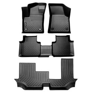 lot 2778 image: Cartist Floor Mats Custom Fit for VW Atlas 2018-2024 with 2nd Row Bench Seat (Only for 7 Seats) Without Fender Premium Audio System