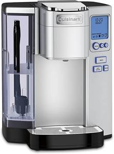 lot 2790 image: Cuisinart Coffee Maker, Single Serve 72-Ounce Reservoir Coffee Machine, Programmable Brewing & Hot Water Dispenser, Stainless Steel, SS-10P1,Silver (USED)