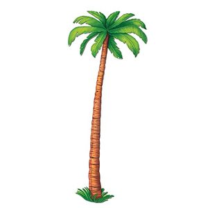 lot 4708 image: Jointed Palm Tree 6 Feet Pack of 2