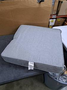 lot 4725 image: GREENDAL HOME FASHIONS. OutDoor Couch Cushion (Gray)