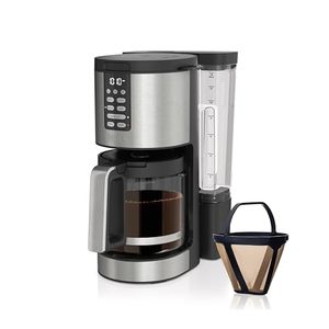 lot 4736 image: Ninja DCM201 14 Cup , Programmable Coffee Maker XL Pro with Permanent Filter, 2 Brew Styles Classic & Rich, 4 Programs Small Batch, Delay Brew, Freshness Timer & Keep Warm, Stainless Steel