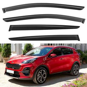 lot 4764 image: YQAUTEC Window Visors Rain Guards Shield for 2017-2022 Kia Sportage, Window Wind Deflectors Vent Shades for 17-22 Sportage Lx S Ex Sx Turbo