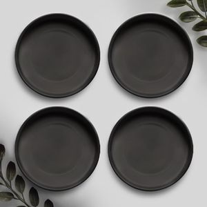 lot 4789 image: Willowy Matte White Ceramic Pot Saucer - Drainage Tray for 12, 13, 14, 15 Inch Planters  More Sizes
