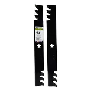 lot 4790 image: Maxpower 561713XB Commercial Mulching 2-Blade Set for 42 PoulanHusqvarnaCraftsman, Replaces 138498, 138971, 138971x431, 532138971, PP24005, Black