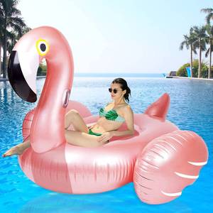 lot 4796 image: Giant Inflatable Flamingo Ride On Pool Float,Blow Up Pool Floatie with Fast Valves Swimming Floating Raft, Lounge, Summer Party Decorations Toys for Kids Adults