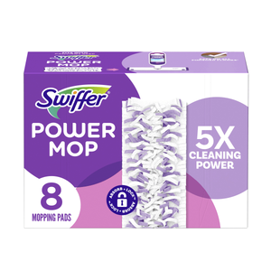 lot 4816 image: Swiffer Power Mop Multi-Surface Mopping Pad Refills for Floor Cleaning - 8ct
