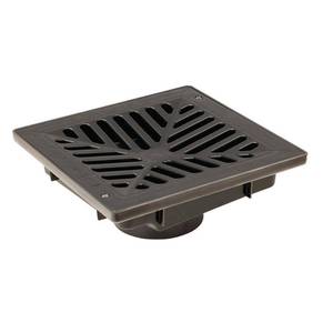 lot 4838 image: Storm Vortex 9 in. Low Profile Catch Basin Complete with Black Concave Grate