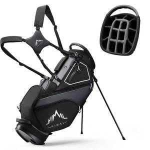lot 4862 image: UNIHIMAL Golf Stand Bag with 14 Way Top Dividers, Lightweight Golf Bag for Men, Golf Bags with Stand, Multiple Pockets, Dual Strap, Rain Cover Hood - Retail $150.02