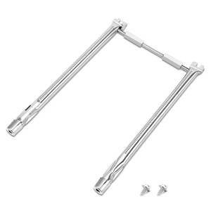 lot 4878 image: QuliMetal SUS304 18 Grill Burner for Weber Spirit E-210, Spirit 200, GS4 Spirit II 200, Spirit II E-210 Series Grills with Front-Mounted Control, Replacement Parts for Weber 69785
