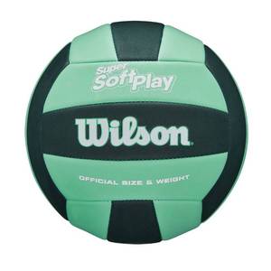 lot 4879 image: WILSON Super Soft Play Outdoor Recreation Volleyball - Official Size, GreenForest Green