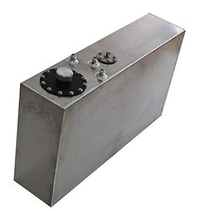 lot 4904 image: labwork Slim Aluminum RaceDrift Fuel Cell Gas Tank 17 Gallon 64LLevel Sender - Retail $149.44
