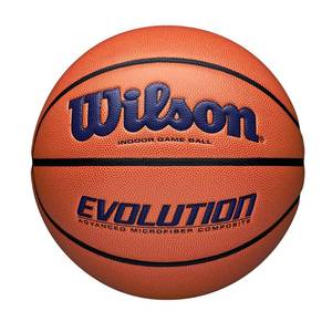 lot 5355 image: WILSON Evolution Indoor Game Basketball, Navy, Size 7 - 29.5