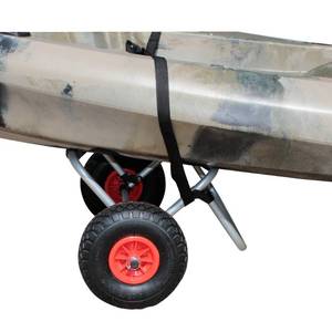 lot 5358 image: BKC UH-KC271 Two-Wheeled Cart for Kayaks, Stand Up Paddle Boards, Canoes - Easy Overland Transport at the Lake, Beach, or Reservoir
