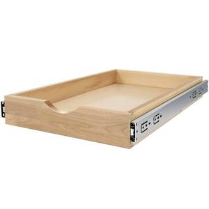 lot 5379 image: WelFurGeer Pull Out Drawers for Kitchen Cabinets, Pull Out Cabinet Shelf, Pantry Organizers and Storage, Slide Out Wood Cabinet Organizer, Wood Rack for Kitchen, Bathroom (17 Wide)