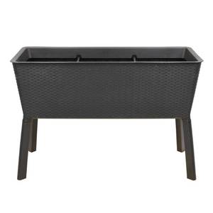 lot 5388 image: 44.5 in. W x 15.25 in. H Easy Grow Elevated Resin Garden Bed Large