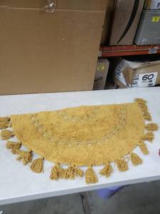 lot 5420 image: Bien Beau Entry Rug Mustard Yellow