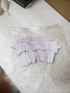 lot 5428 image: Unbranded Cardboard Wand Decorations 50ct