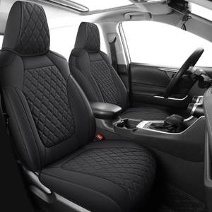 lot 5438 image: MIROZO RAV4 Seat Covers,Waterproof Car Seat Covers Faux Leather Seat Cover Full Set Fit for 2019-2024 Toyota RAV 4 Non-Hybrid (Not for Adv & TRD-Off,Black)