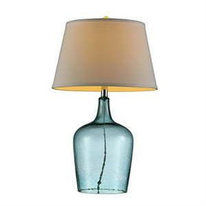 lot 5498 image: A 27 H Ocean Breeze Glass Table Lamp