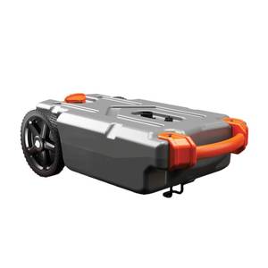 lot 5500 image: Camco Rhino 21-Gallon Portable Camper  RV Tote Tank - Features Large Heavy-Duty No-Flat Wheels & Low Drain Hole - Includes Removable Steel Tow Adapter, 3�� RV Sewer Hose & More RV Accessories (39002)