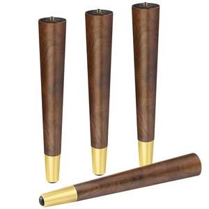 lot 5501 image: ALAMHI Wood Furniture Legs 16 inch - Coffee Table Legs - Mid Century Feet Replacement for Legs for Table - Coffee Table, Desk, Chair, Dresser, Ottoman, Cabinet, Bench Legs, Etc. Brown