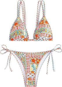 lot 1821 image: MakeMeChic Womens 2 Piece Bathing Suit
