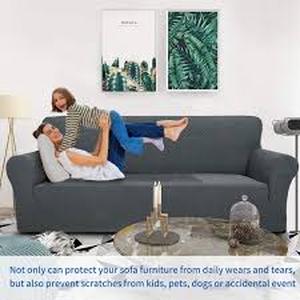 lot 2685 image: ZNSAYOTX Grey Couch Cover
