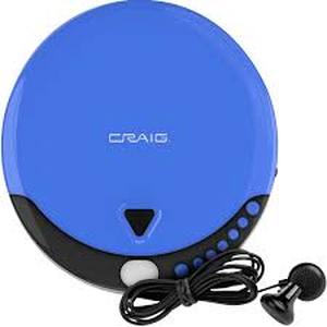 lot 4773 image: Craig CD2808-BL Personal CD Player with Headphones in Blue and Black  Portable and Programmable CD Player  CDCD-R Compatible  Random and Repeat Playback Modes 
