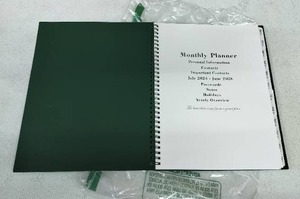 lot 2013 image: Monthly Planner July 2024-June 2026