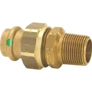 lot 2025 image: Viega 79740 ProPress Zero Lead Bronze Union with Male 1-Inch by 1-Inch P x Male NPT (2 Pack)
