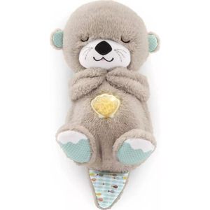 lot 2026 image: Fisher-Price Sound Machine Soothe n Snuggle Otter Portable Plush Baby Toy with Sensory Details Music Lights & Rhythmic Breathing Motion