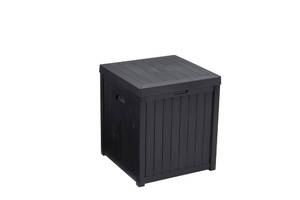 lot 2037 image: EHHLY Deck Box, 51 Gallon Package Bin Delivery Box for Outside Front Porch, Patio Outdoor Deck Storage Boxes Waterproof, UV Resistant Plastic Resin Pool Storage Bins with lids, Black