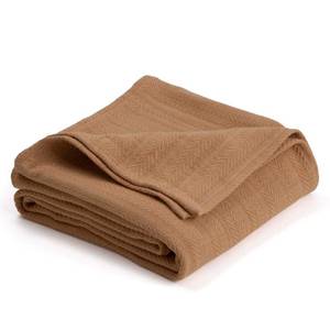 lot 2043 image: Twin Cotton Bed Blanket Tan - Vellux