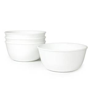 lot 2053 image: Corelle Shimmering White Collection Glass 4-Pc. Soup & Cereal Bowls