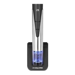 lot 2062 image: Kalorik - 2-in-1 Rechargeable Wine Opener - Stainless Steel