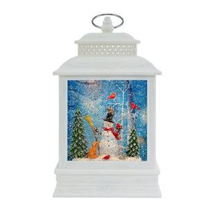 lot 2064 image: Kurt Adler 10.6-Inch Battery-Operated LED Snowman Water Lantern