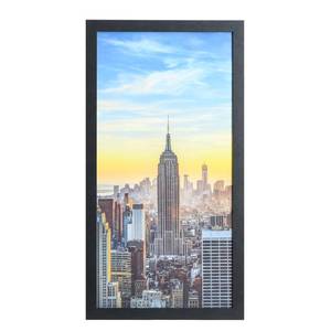 lot 2952 image: Frame Amo 10x24 Black Modern Picture or Poster Frame, 1 inch Wide Border, Smooth Wrap Finish, Acrylic Face