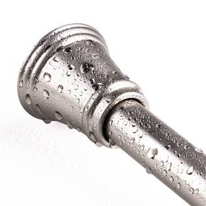 lot 2969 image: SZXIMU Spring Tension Curtain Rod 27-43 Inch, Never Rust and Non-Slip Shower Curtain Rods with Trumpet End, Nickel