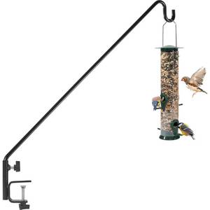 lot 2970 image: Gray Bunny GB-6819 Heavy Duty Deck Hook, 37 Inch Pole, 2 Inch Non-Slip Clamp, with 360 Degree Swivel, for Bird Feeders, Planters, Suet Baskets, Lanterns, Wind Chimes and More