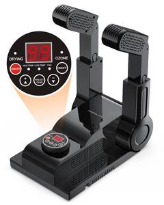 lot 2981 image: Upgraded Temperature Control FORLIM Boot Dryer for Work Boots - Shoe Dryer with 24-Hour Delay Timer, Portable Glove Dryer & Boot Warmer, Automatic Shut-Off Timer, Folding Design, Smart Panel, Black