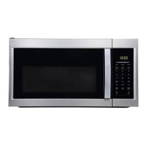 lot 1088 image: Vissani 1.7 cu. ft. 1000-Watt Over the Range Microwave in Stainless Steel (Spinning Plate Is Broken)